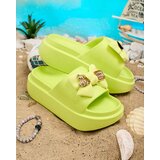 Resti Royalfashion Women's rubber flip-flops with decorative bow Nilm | Shoptok.si