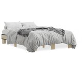  Okvir kreveta boja hrasta 120x200 cm konstruirano drvo i metal | shoptok.hr