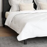 vidaXL Poplun Ostalo s jastukom 3 pcs Bijela 240 x 260 cm Mikrofibra | shoptok.hr