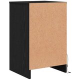  LED noćni ormarić s ladicama 2 pcs Crni hrast 38 x 34 x 61 cm | shoptok.hr