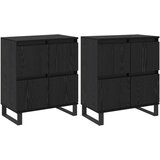  Kreveta 2 pcs Crni hrast 60 x 35 x 70 cm | Eponuda.com