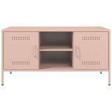 vidaXL TV ormarić ružičasti 100,5 x 39 x 50,5 cm čelični | shoptok.hr