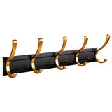 INF Vsestranski aluminijasti obešalnik za vrata - premični kavelj za organizacijo Black&Gold, (5000072382) | Shoptok.si