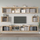  6-dijelni set TV ormarića boja hrasta sonome konstruirano drvo | shoptok.hr