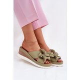 ARTIKER Leather Women's Wedge Sandals With Decorative Flower | Shoptok.si