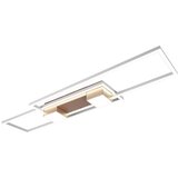  Bijela/u brončanoj boji LED stropna svjetiljka s daljinskim upravljačem/s mogućnosti zatamnjivanja 28x100 cm Albany – | shoptok.hr