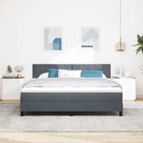  Krevet s opruga kutije Tamno siva 180 x 200 cm Baršun | shoptok.hr