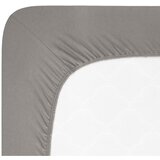 Andrea Simone Tamno siva plahta s gumom od jerseya 200x220 cm Boxspring – | shoptok.hr