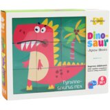  Educational Puzzle 6in1 Blocks Puzzle Cubes 6 Pictures Dinosaurs 9 El. | Shoptok.si