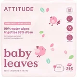 Baby Leaves Water Wipes vlažne maramice bez parfema 3x72 kom