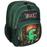 Spirit t-rex zaobljena školska torba s četiri odjeljka, ruksak 40x20x18cm | shoptok.hr