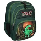 t-rex zaobljena školska torba s četiri odjeljka, ruksak 40x20x18cm