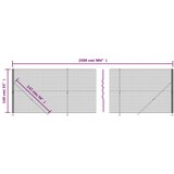 vidaXL Mrezna ograja s prirobnico zelena 1,4x25 m | Shoptok.si