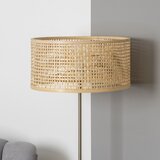  brilagi - led podna lampa ceria 1xE27/40W/230V prečnik 40 cm bambus/mat hrom | Eponuda.com