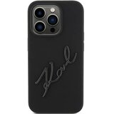  Originalna KARL LAGERFELD Hardcase maskica za iPhone 15 Pro Max (Silikonski Karl Script Logo / crna) | shoptok.hr