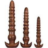 Evolved Twisted Love - analni dildo set (smeđi) | shoptok.hr