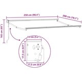 Električni zložljiv senčnik Rjava 2,5 x 2 m, (5000204925) | Shoptok.si