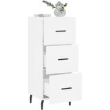 vidaXL Komoda bela 34,5x34x90 cm inženirski les | Shoptok.si