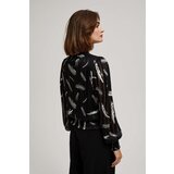 Marisse Black Tie-Neck Shirt | shoptok.hr