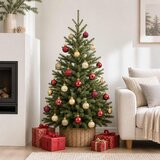  Set božićnih kuglica 150 kom. Zlatna i vinsko crvena 3 cm | shoptok.hr