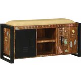  Klupa kabinet Šareni 100 x 35 x 50 cm Čvrsto drvo iz reciklaže | shoptok.hr