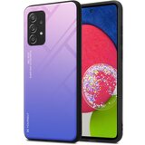 Cadorabo Ohišje, združljiv s Samsungom v roza - modri - dvobarvni zaščitni pokrov iz silikona TPU in hrbta iz kaljenega stekla, (20589762) Cene