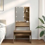 vidaXL toaletni stolić s LED-om Artisan hrastovinom izrađenim drvom | shoptok.hr