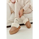 Kesi Khaki Starlyn women's snow boots with thick soles | Shoptok.si