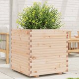 Maison Chic Vrtno cvetlično korito - Cvetlični Lonec 70x70x72 cm trdna borovina, (21790025) | Shoptok.si