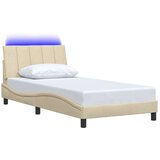  Posteljni okvir brez vzmetnice krem 100x200 cm blago, (22012074) | Shoptok.si
