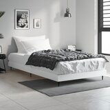 Maison Chic Posteljni okvir - Enojna postelja - Postelja za odrasle bel 90x200 cm inženirski les-J6262, (21769094) | Shoptok.si