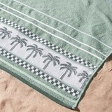 Catherine Lansfield Zelena bombažna brisača za na plažo 90x180 cm Palm Trees – | Shoptok.si