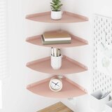  Lebdeća polica s policom 4 pcs Ružičasta 30 x 30 x 2 cm | Eponuda.com