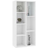 Ormarić za knjige bijeli 50 x 25 x 106 cm od konstruiranog drva | shoptok.hr