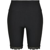 UC Ladies Women's high-waisted cycling shorts with lace trim black Cijene