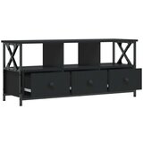 TV ormarić crni 102 x 33 x 45 cm konstruirano drvo i željezo | shoptok.hr