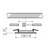  LED kupatilsko ugradno svetlo VEGA LED/6W/230V 2800K 11,8 cm IP44 | Eponuda.com