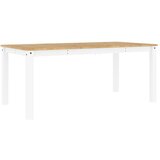 Maison Chic Jedilna miza - Kuhinjska miza - Jedilni stol Panama bela 180x90x75 cm trdna borovina, (21714967) Cene