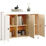  Komoda bijela 100 x 35 x 74 cm od masivne borovine | shoptok.hr
