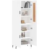  Visoka komoda bijela 69,5x34x180 cm konstruirano drvo | shoptok.hr
