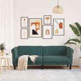  kavč - Sofa - Kanape trosed temno zelena žamet, (21726598) | Shoptok.si