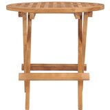 The Living Store Zložljiva vrtna mizica 50x50x50 cm trdna tikovina - Vrtna Mizica, (21461783) | Shoptok.si
