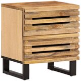  Noćni ormarić 40 x 34 x 46 cm od masivnog grubog drva manga | Eponuda.ba