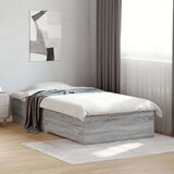  Okvir kreveta s ladicama siva boja hrasta 75 x 190 cm drveni | shoptok.hr