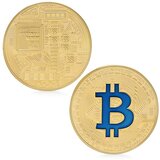 Bitcoin Kovanica - Zlatna / Plava KP5731 | Shoptok.si