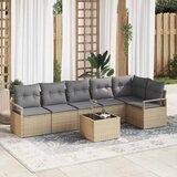  Set sofe s jastukom 7 pcs Bež poliratan | shoptok.hr