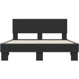  Okvir za krevet crni 135x190 cm konstruirano drvo i metal | shoptok.hr
