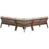 WOOOD Smeđa podstavljena vrtna sofa (u obliku slova L) Biam – | shoptok.hr