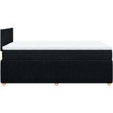 vidaXL Box spring postelja z vzmetnico črna 120x190 cm blago | Shoptok.si
