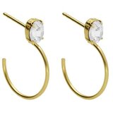 Victoria Cruz genoveva crystal gold mindjuše sa swarovski kristalom ( a4572-07dt ) Cene